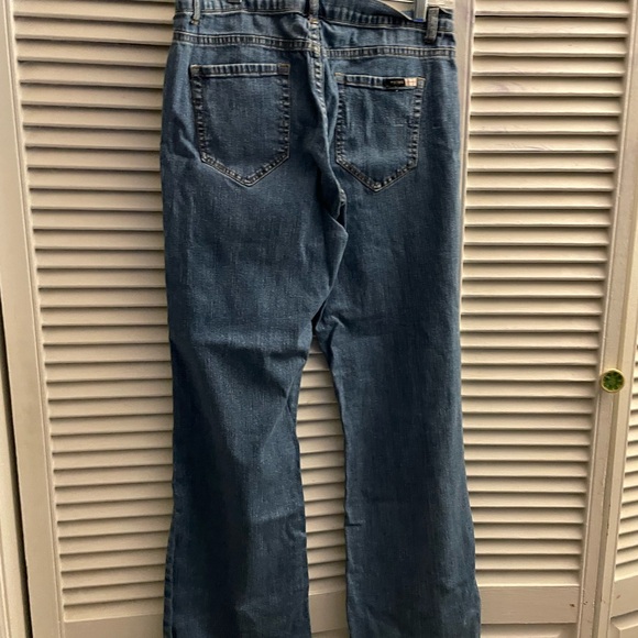 Focus jeans with blue flower appliqué - Picture 6 of 6